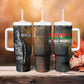 Thomas Sankara Tumbler With Handle Burkina Faso Africa Self-Reliance Message and Military Portrait - African Pride