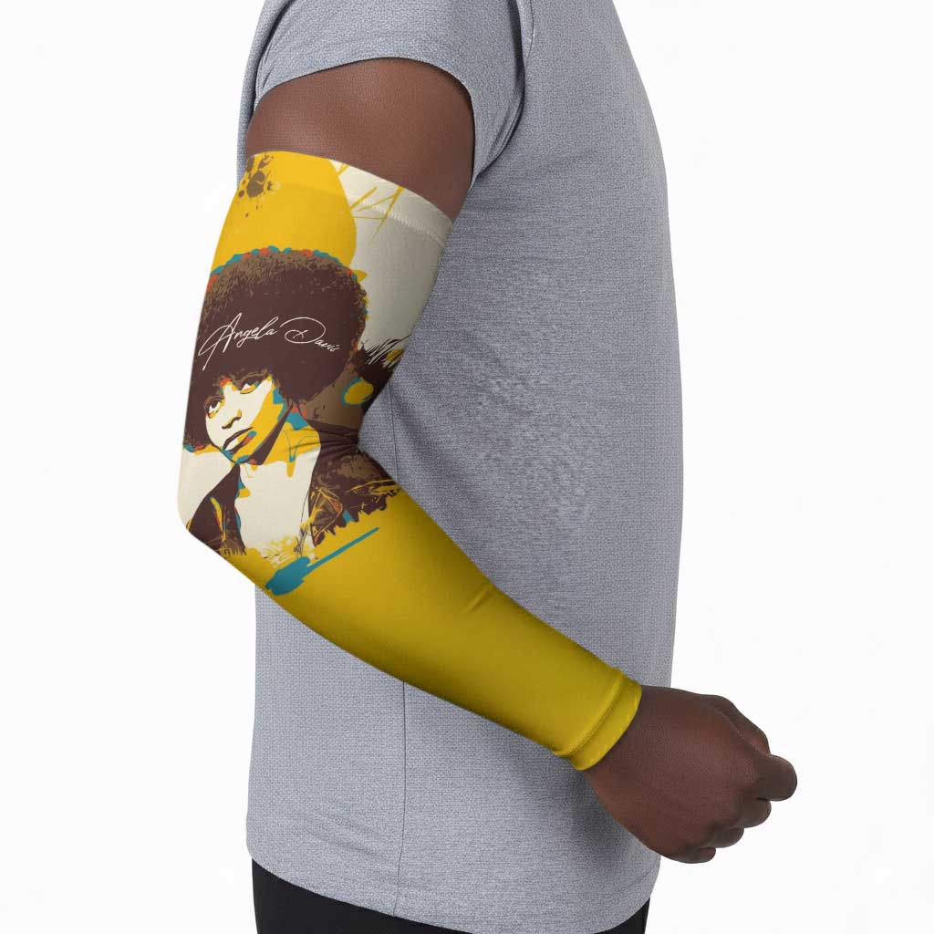 Angela Davis Arm Sleeves Bold Pop Art Style Freedom Is a Constant Struggle Quote Civil Rights Activist - African Pride