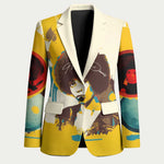Angela Davis Blazer Bold Pop Art Style Freedom Is a Constant Struggle Quote Civil Rights Activist - African Pride