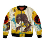 Angela Davis Bomber Jacket Bold Pop Art Style Freedom Is a Constant Struggle Quote Civil Rights Activist - African Pride