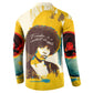 Angela Davis Button Sweatshirt Bold Pop Art Style Freedom Is a Constant Struggle Quote Civil Rights Activist