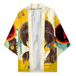 Angela Davis Kimono Bold Pop Art Style Freedom Is a Constant Struggle Quote Civil Rights Activist - African Pride