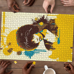 Angela Davis Puzzle Bold Pop Art Style Freedom Is a Constant Struggle Quote Civil Rights Activist - African Pride