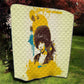 Angela Davis Quilt Bold Pop Art Style Freedom Is a Constant Struggle Quote Civil Rights Activist - African Pride