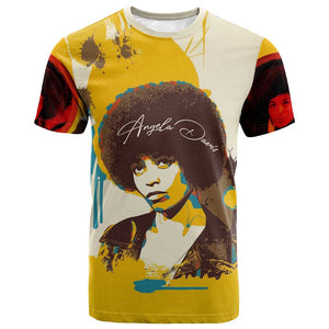 Angela Davis T shirt Bold Pop Art Style Freedom Is a Constant Struggle Quote Civil Rights Activist TS04
