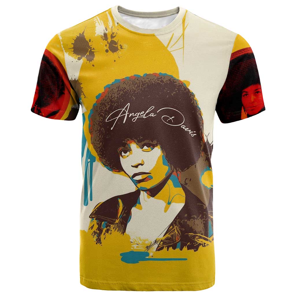 Angela Davis T shirt Bold Pop Art Style Freedom Is a Constant Struggle Quote Civil Rights Activist TS04