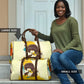 Angela Davis Travel Bag Bold Pop Art Style Freedom Is a Constant Struggle Quote Civil Rights Activist - African Pride