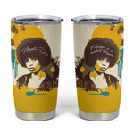 Angela Davis Tumbler Cup Bold Pop Art Style Freedom Is a Constant Struggle Quote Civil Rights Activist - African Pride