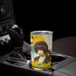 Angela Davis Tumbler Cup Bold Pop Art Style Freedom Is a Constant Struggle Quote Civil Rights Activist - African Pride