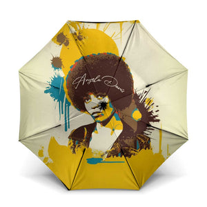Angela Davis Umbrella Bold Pop Art Style Freedom Is a Constant Struggle Quote Civil Rights Activist - African Pride