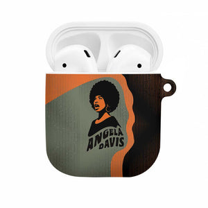 Angela Davis AirPods Case Retro Graphic Design I Am Changing the Things I Cannot Accept Quote Civil Rights Empowerment Tribute - African Pride