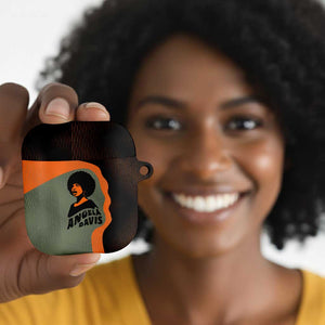 Angela Davis AirPods Case Retro Graphic Design I Am Changing the Things I Cannot Accept Quote Civil Rights Empowerment Tribute - African Pride