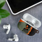 Angela Davis AirPods Case Retro Graphic Design I Am Changing the Things I Cannot Accept Quote Civil Rights Empowerment Tribute - African Pride