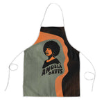 Angela Davis Apron Retro Graphic Design I Am Changing the Things I Cannot Accept Quote Civil Rights Empowerment Tribute - African Pride