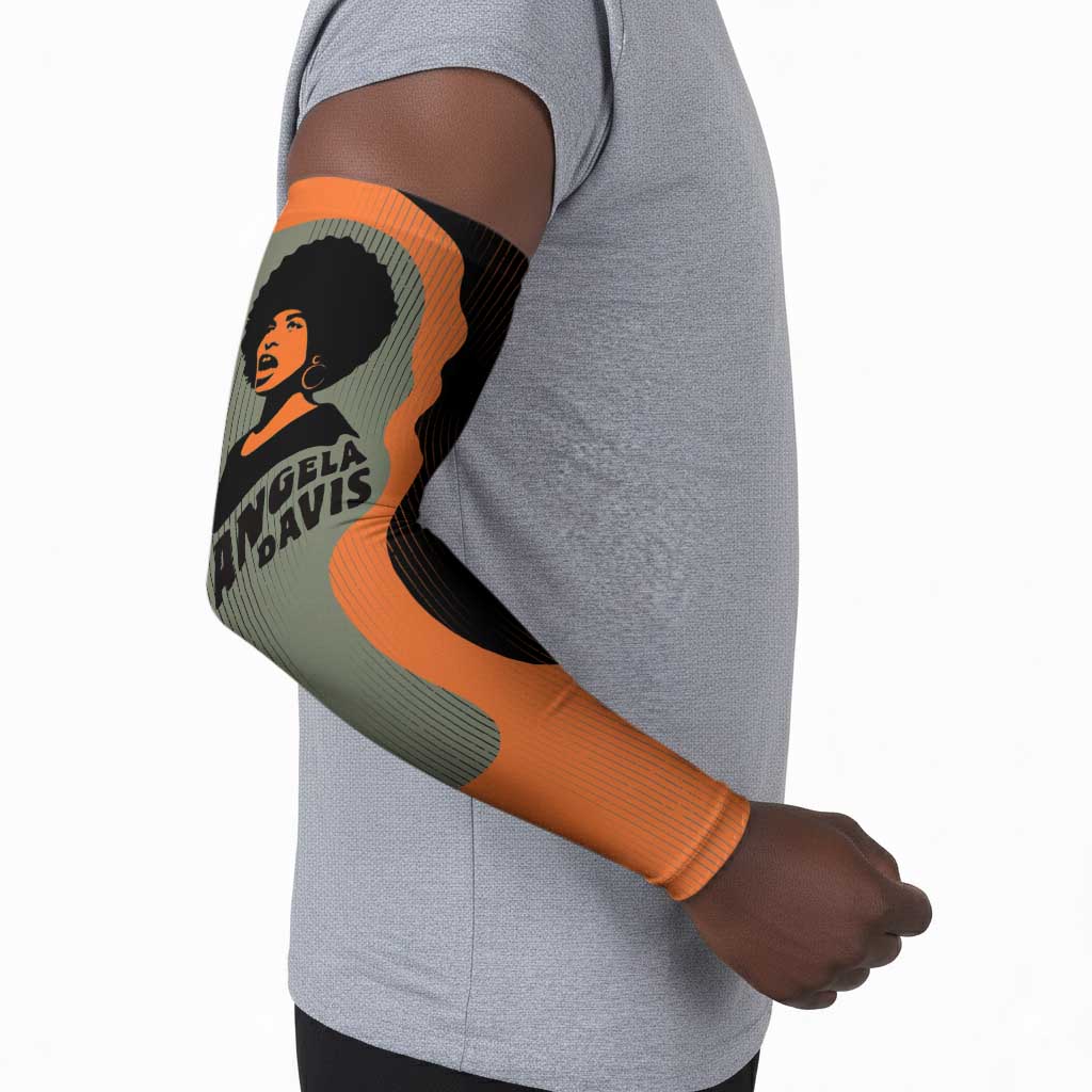 Angela Davis Arm Sleeves Retro Graphic Design I Am Changing the Things I Cannot Accept Quote Civil Rights Empowerment Tribute - African Pride