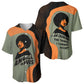 Angela Davis Baseball Jersey Retro Graphic Design I Am Changing the Things I Cannot Accept Quote Civil Rights Empowerment Tribute TS04