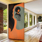 Angela Davis Door Cover Retro Graphic Design I Am Changing the Things I Cannot Accept Quote Civil Rights Empowerment Tribute - African Pride