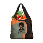 Angela Davis Grocery Bag Retro Graphic Design I Am Changing the Things I Cannot Accept Quote Civil Rights Empowerment Tribute - African Pride