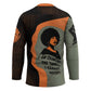 Angela Davis Hockey Jersey Retro Graphic Design I Am Changing the Things I Cannot Accept Quote Civil Rights Empowerment Tribute - African Pride