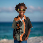 Angela Davis Kid Hawaiian Shirt Retro Graphic Design I Am Changing the Things I Cannot Accept Quote Civil Rights Empowerment Tribute TS04