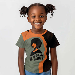 Angela Davis Kid T shirt Retro Graphic Design I Am Changing the Things I Cannot Accept Quote Civil Rights Empowerment Tribute TS04