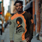 Angela Davis Long Sleeve Shirt Retro Graphic Design I Am Changing the Things I Cannot Accept Quote Civil Rights Empowerment Tribute - African Pride