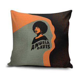 Angela Davis Pillow Cover Retro Graphic Design I Am Changing the Things I Cannot Accept Quote Civil Rights Empowerment Tribute - African Pride