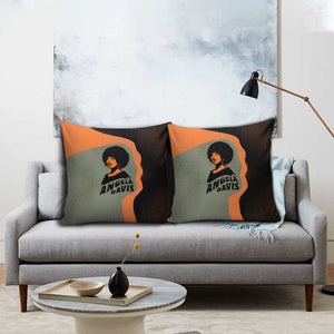 Angela Davis Pillow Cover Retro Graphic Design I Am Changing the Things I Cannot Accept Quote Civil Rights Empowerment Tribute - African Pride