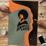 Angela Davis Puzzle Retro Graphic Design I Am Changing the Things I Cannot Accept Quote Civil Rights Empowerment Tribute - African Pride