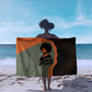 Angela Davis Sarong Retro Graphic Design I Am Changing the Things I Cannot Accept Quote Civil Rights Empowerment Tribute - African Pride
