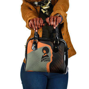 Angela Davis Shoulder Handbag Retro Graphic Design I Am Changing the Things I Cannot Accept Quote Civil Rights Empowerment Tribute - African Pride