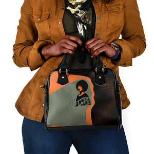 Angela Davis Shoulder Handbag Retro Graphic Design I Am Changing the Things I Cannot Accept Quote Civil Rights Empowerment Tribute - African Pride