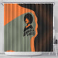 Angela Davis Shower Curtain Retro Graphic Design I Am Changing the Things I Cannot Accept Quote Civil Rights Empowerment Tribute - African Pride