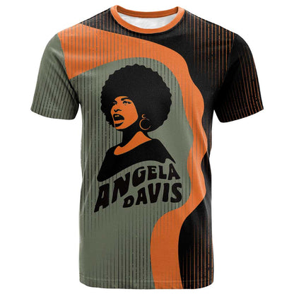 Angela Davis T shirt Retro Graphic Design I Am Changing the Things I Cannot Accept Quote Civil Rights Empowerment Tribute TS04