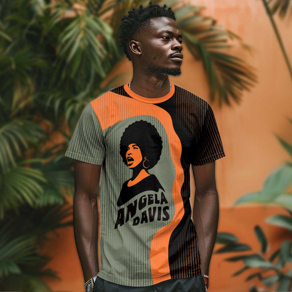 Angela Davis T shirt Retro Graphic Design I Am Changing the Things I Cannot Accept Quote Civil Rights Empowerment Tribute TS04