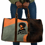 Angela Davis Travel Bag Retro Graphic Design I Am Changing the Things I Cannot Accept Quote Civil Rights Empowerment Tribute - African Pride