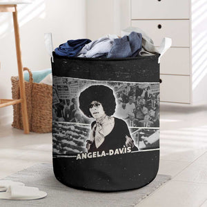 Angela Davis Laundry Basket Protest Design Liberating Minds and Society Quote Civil Rights Movement - African Pride