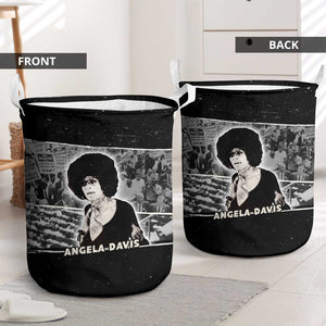 Angela Davis Laundry Basket Protest Design Liberating Minds and Society Quote Civil Rights Movement - African Pride
