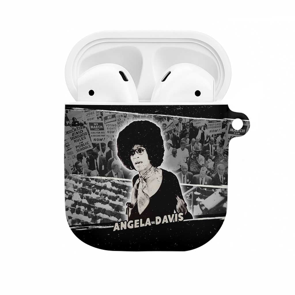 Angela Davis AirPods Case Protest Design Liberating Minds and Society Quote Civil Rights Movement - African Pride