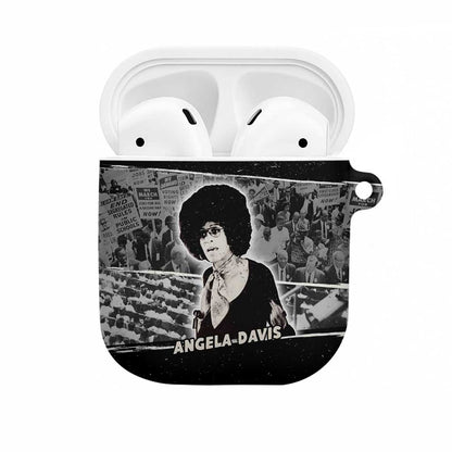 Angela Davis AirPods Case Protest Design Liberating Minds and Society Quote Civil Rights Movement - African Pride