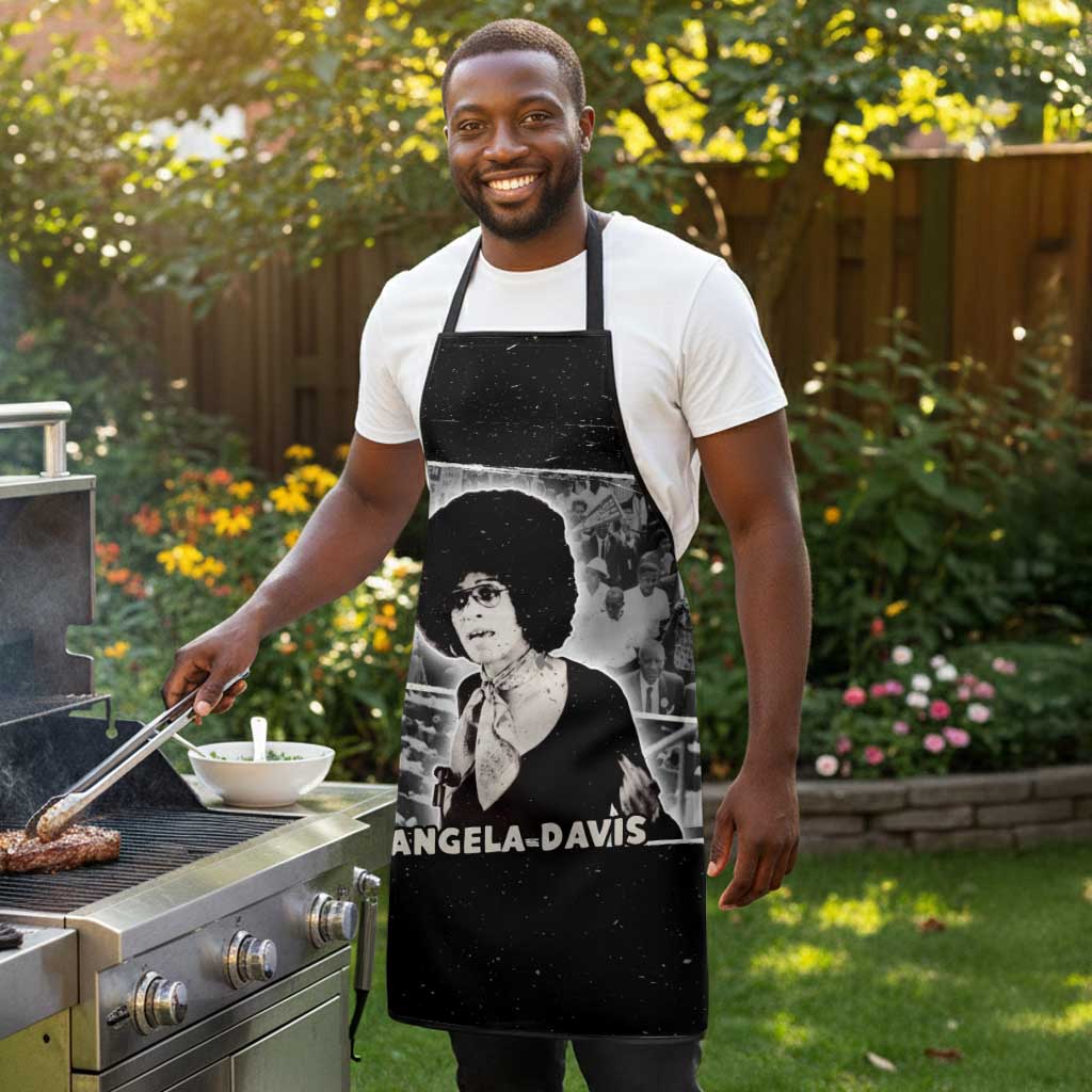 Angela Davis Apron Protest Design Liberating Minds and Society Quote Civil Rights Movement - African Pride