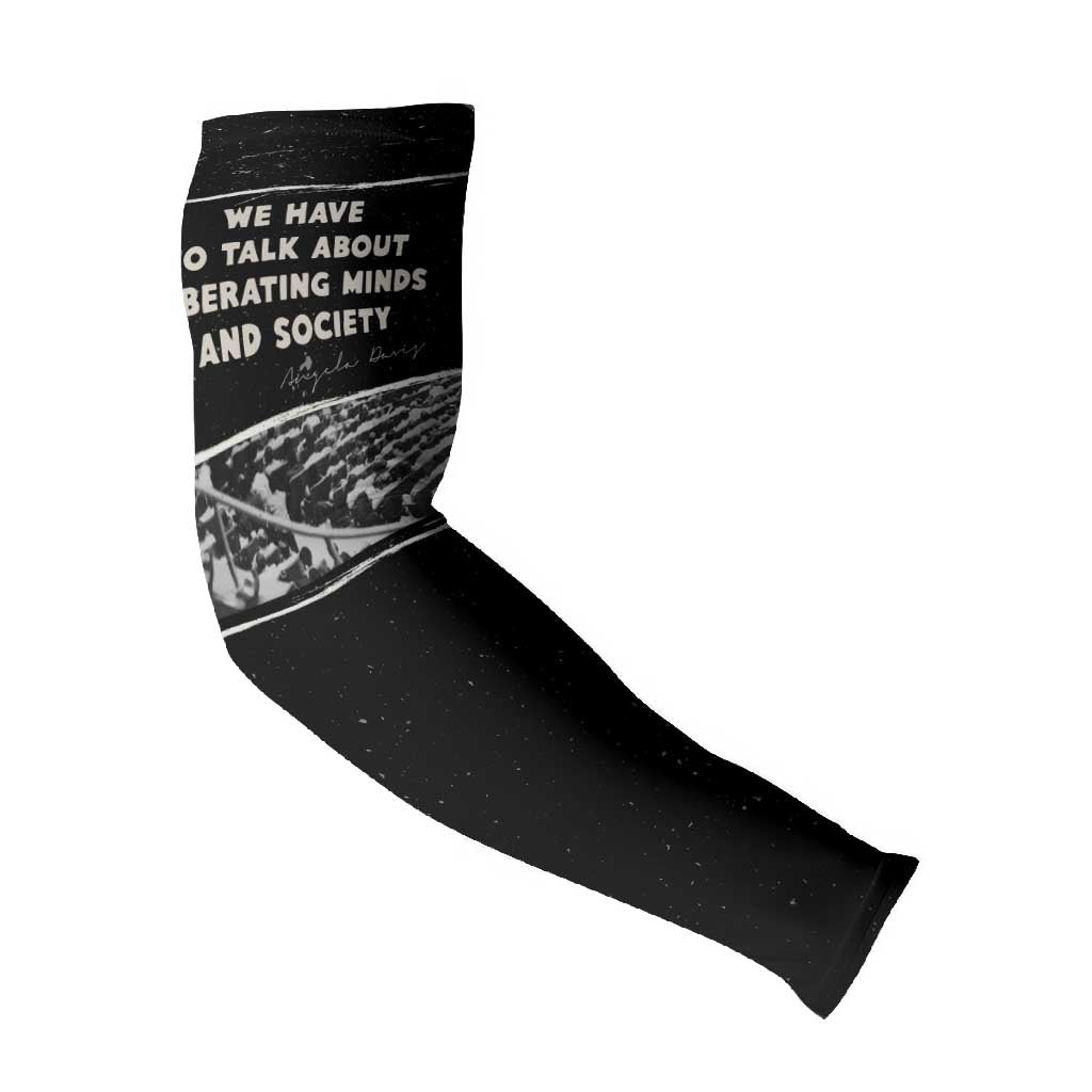 Angela Davis Arm Sleeves Protest Design Liberating Minds and Society Quote Civil Rights Movement - African Pride