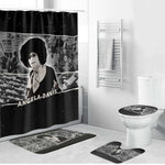 Angela Davis Bathroom Set Protest Design Liberating Minds and Society Quote Civil Rights Movement - African Pride