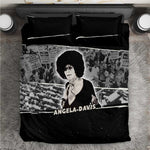 Angela Davis Bedding Set Protest Design Liberating Minds and Society Quote Civil Rights Movement - African Pride
