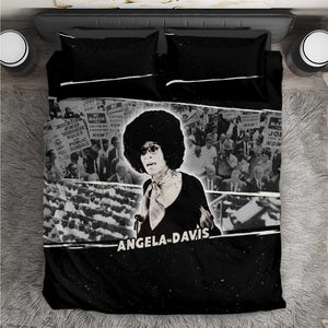 Angela Davis Bedding Set Protest Design Liberating Minds and Society Quote Civil Rights Movement - African Pride
