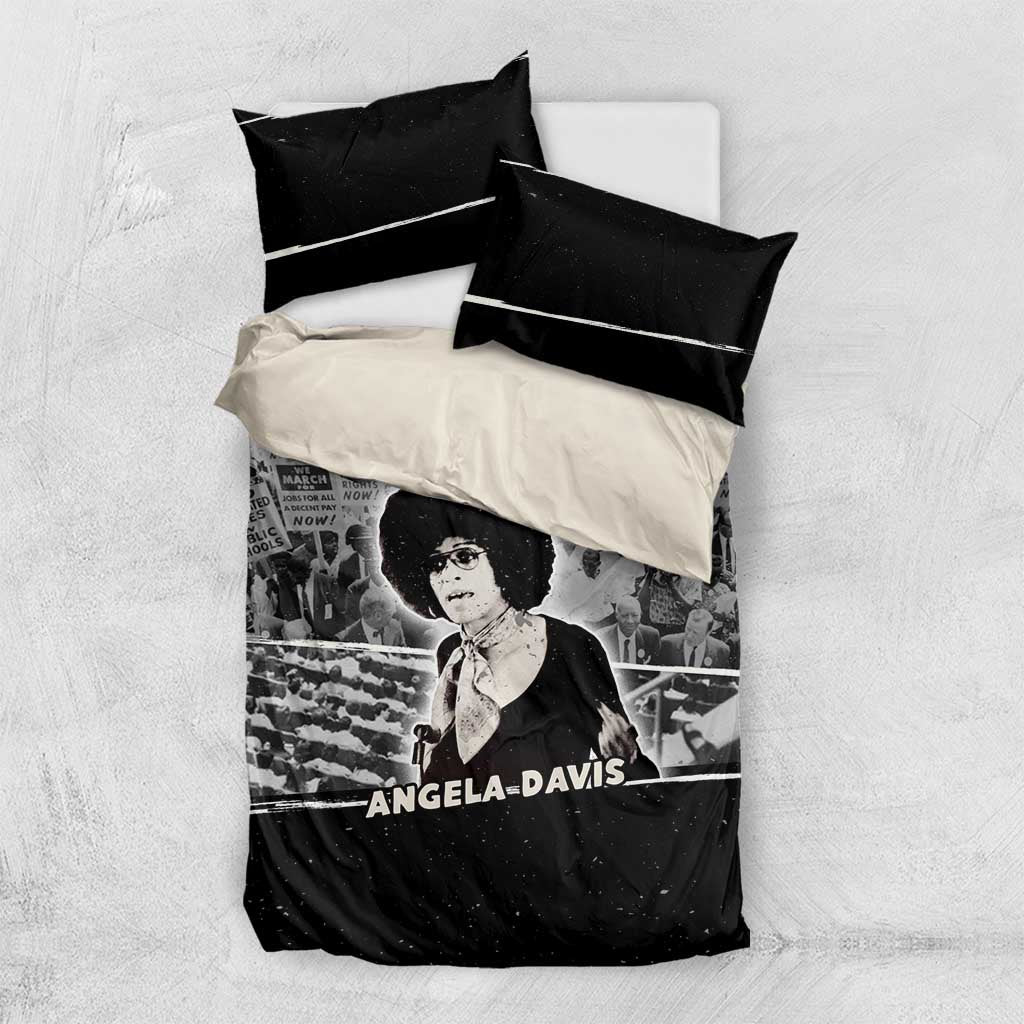 Angela Davis Bedding Set Protest Design Liberating Minds and Society Quote Civil Rights Movement - African Pride