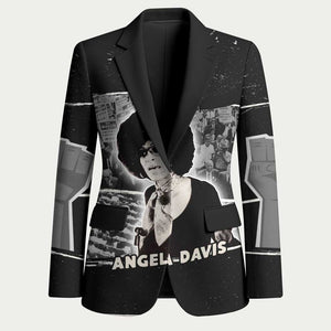 Angela Davis Blazer Protest Design Liberating Minds and Society Quote Civil Rights Movement - African Pride