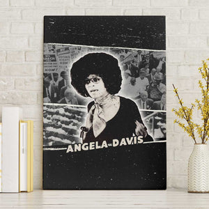 Angela Davis Canvas Wall Art Protest Design Liberating Minds and Society Quote Civil Rights Movement - African Pride