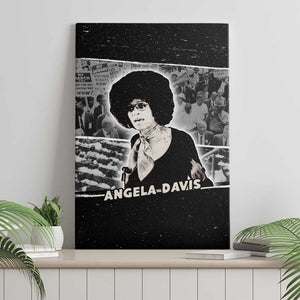 Angela Davis Canvas Wall Art Protest Design Liberating Minds and Society Quote Civil Rights Movement - African Pride