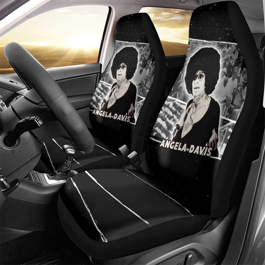 Angela Davis Car Seat Cover Protest Design Liberating Minds and Society Quote Civil Rights Movement - African Pride